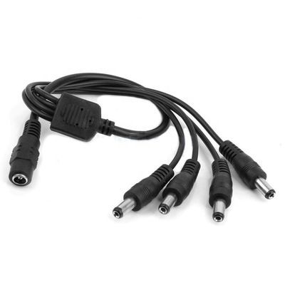 1 a 4 modi 1 da donna a 4 da uomo 5.5x2,1 mm Cavo di alimentazione continua per telecamere CCTV LED