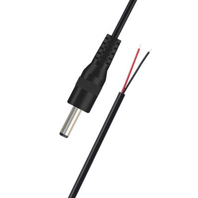 DC Barrel Jack Maschio 3.5x1.35mm a Stripped Wire Tinned Pigtail Bare End Cable