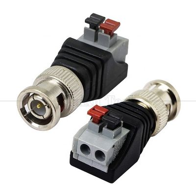 Terminal a vite senza saldatura 2 Pin Press Button BNC Male Female Connector Power Adapter per telecamera CCTV