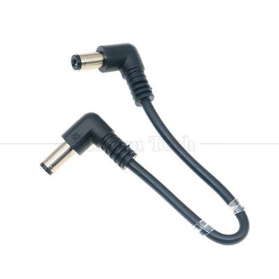 12V 24V maschio a maschio DC angolare connettore jack 5.5 * 2.1mm cabli di estensione dell'alimentazione