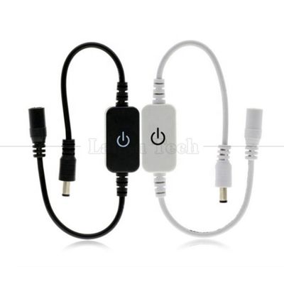 12v 24v Touch Controller Maschio a Femmina DC 5.5x2.1mm on off Dischiusore per luci a striscia LED
