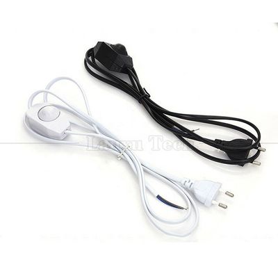 1.8m EU Plug ON OFF LED Dimmer Controller Adapter AC Power Extension Cord Cable per lampada da tavolo