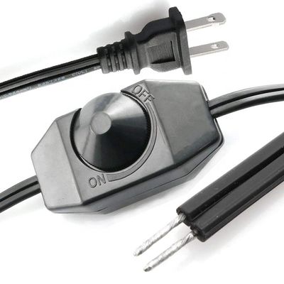 1.8m Manopole rotante regolabile LED Dimmer Switch Controller Cavo di alimentazione per lampada LED Strip