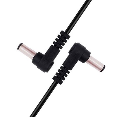 Angolo di 90 gradi da maschio a maschio 5.5x2.1 mm cavo di estensione di corrente continua