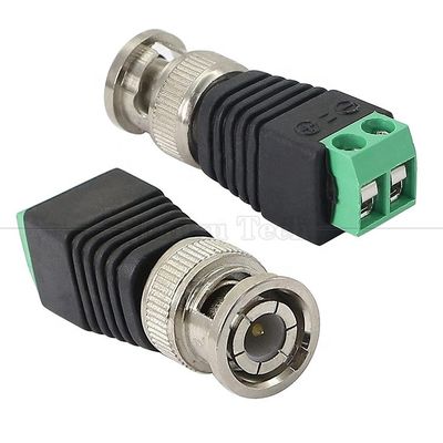 2 pin terminale a vite senza saldatura BNC connettore maschio femmina adattatore di alimentazione per telecamera CCTV
