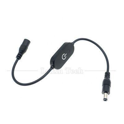 12V maschio a femmina 5.5x2.1 barile Jack DC Power Led Dimmer Switch Cable per luce a led