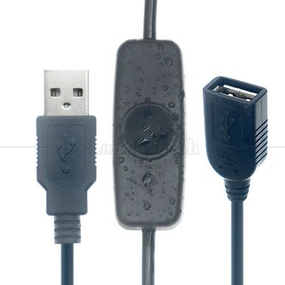 Indikatore di copertura impermeabile luce da maschio a femmina alimentazione USB ON OFF cavo di ricarica per lampadina a led