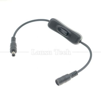 12V 24V maschio a femmina 5.5x2.1mm Jack DC on off 304 Cavo di commutazione per lampada a striscia a LED