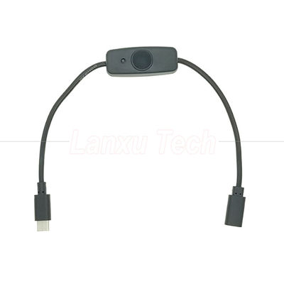 USB tipo C maschio a femmina su off Silicon Cap Switch Cable di estensione per Raspberry Pi Lamp Fan