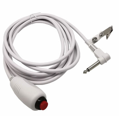 Custom 6.35 Single Button Switch Line Emergency Call Button Nurse Call Cable con clip per il sistema di chiamata infermieristico della stazione infermieristica
