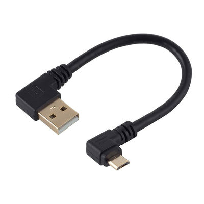 Angolo USB a L forma sinistra destra angolo 90 gradi Micro V8 estensione del cavo di carica dati