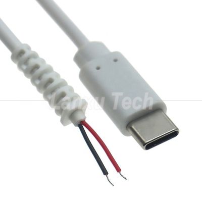 Personalizzazione USB Tipo C Maschio Femminile a Nudo Cavo del caricabatterie di fine cinghiale con sollievo dalla tensione