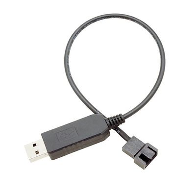 USB da 5V a 12V Voltage Step Up 3 pin e 4 pin PC Cable di adattatore di alimentazione del ventilatore