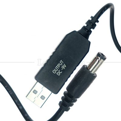 High Quality Booster 5V USB a 9V DC 5.5x2.1mm Step Up Converter Power Charger Cable per Wifi Router Modem