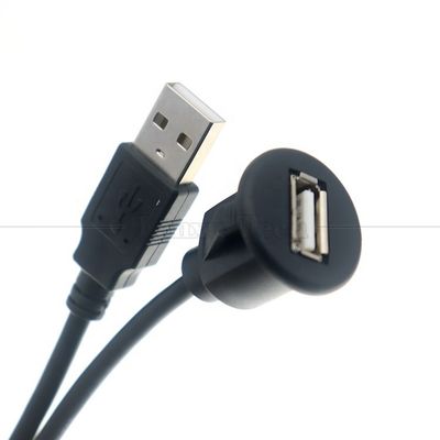Car Audio Stereo Dashboard Maschio a femmina pannello di montaggio USB 2.0 tipo A cavo di estensione