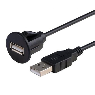 CUSTOM 1M Car Dashboard Flush USB Un maschio a USB Un cavo di montaggio del pannello femminile
