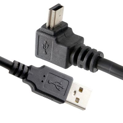 90 gradi destra sinistra verso l'alto angolo verso il basso Mini cavo carica dati USB