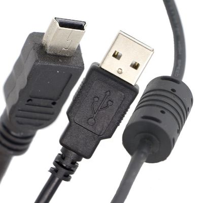 1.5m USB A a Mini B 5PIN USB 2.0 Cable OTG per la ricarica dei dati con ferrite