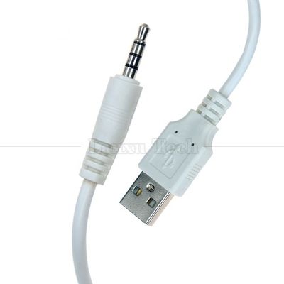 OEM Data Charging USB A Maschio a 4 poli TRRS 3.5mm Aux Audio DC Jack Cable di carica per cuffie per altoparlanti