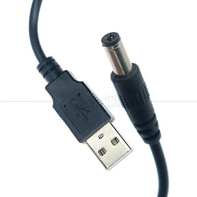 1m 3m 5m 10m 1A 2A 5A USB A Maschio a DC 5.5x2.1mm 3.5 1.35 4.0 1.7 Cavo caricabatterie Jack a canna per telecamera di CCTV a LED