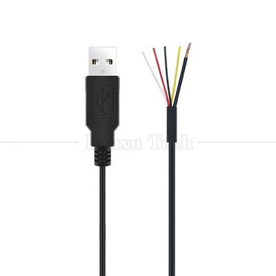 Protezione USB da maschio a 4 fili nudi cavo a punta aperta