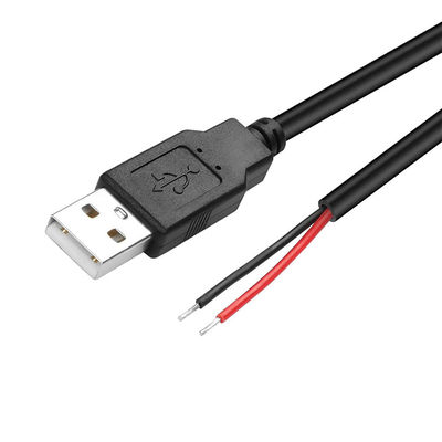 5V USB per aprire fili nudi in scatola a strisce End Pigtail Power Charger Cable per lampada a striscia a LED