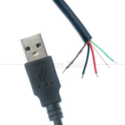 Custom Shield USB 2.0 Un maschio a fili strappati Cable a coda di porcellino