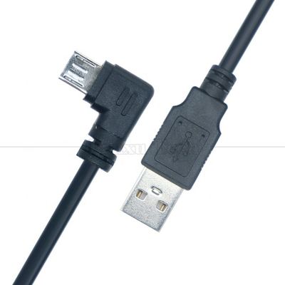 Personalizzazione 1m 2m 3m 90° angolo destro Micro B V8 connettore a cavo di carica dati USB estensione