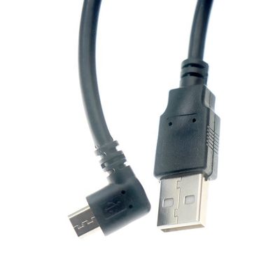 Customized 1m 2m 3m 5m 90° angolo sinistro Micro B 5p a USB A Male Cable