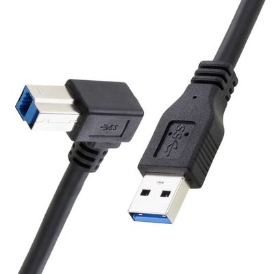 Alta velocità 5Gbps 90 gradi angolo destro USB 3.0 da maschio a USB tipo B Cavo per stampante Epson HP