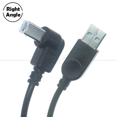 90 gradi angolo retto tipo A maschio a B maschio cavo di estensione del connettore della stampante USB 2.0