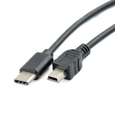 Carica dati USB Tipo C a Mini B Cavo OTG USB a 5 pin per fotocamera