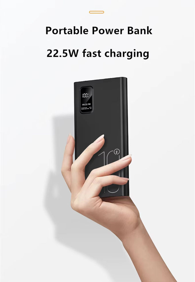 Portable Outdoor 10000mah PowerBank LED Display PD QC3.0 22.5W Fast Charge Slim Power Banks 10000mAh Caricabatterie USB-C per iphone 15 2